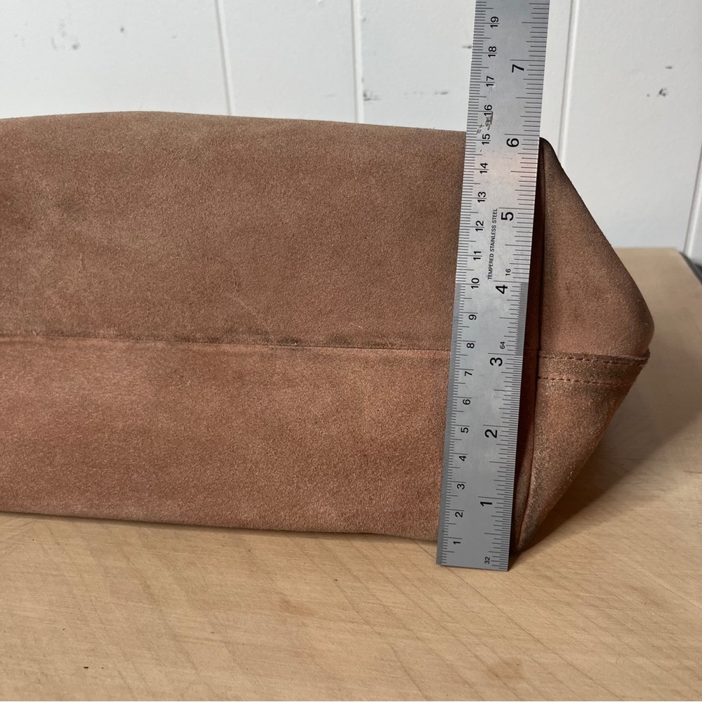 Madewell Transport Tote beige brushed leather *worn* - Picture 10 of 15